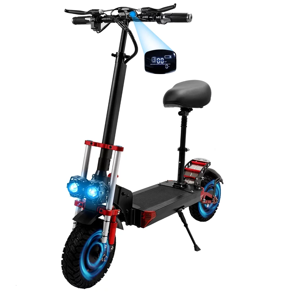 Electric Scooter with Seat, 2000W Dual Motor Electric Scooter for Adults, Folding Electric Scooter 30Mph Max Speed, 50 Miles Long Range, 12" Non-inflation Tires, 2-Day Delivery, 300LBS At Walmart.com Near Detroit, Michigan cipads freeads