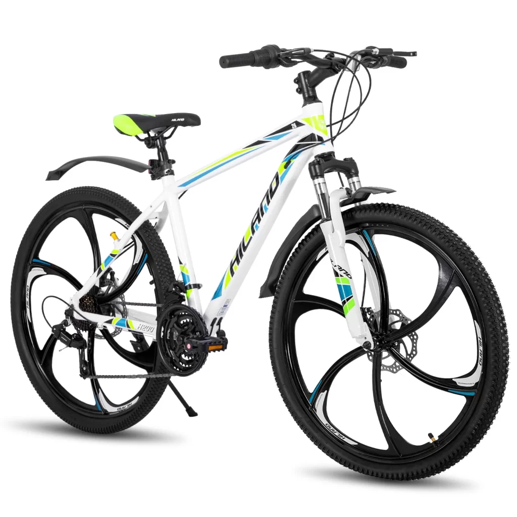 Hiland Mountain Bike, 6-Spokes,Shimano 21 Speeds Drivetrain, Aluminum Frame 26 inch Wheels, Men's MTB Bicycle, White At Walmart.com Near Upper Arlington cipads freeads