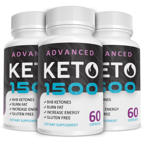 (3 Pack) Keto Advanced 1500 – Keto Diet Pills, Keto BHB Salts for Appetite Suppressant & Carb Blocker – Help Boost Energy & Metabolism