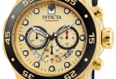 Invicta Pro Diver Men 48mm Stainless Steel Gold Gold dial Chronograph Quartz Watch