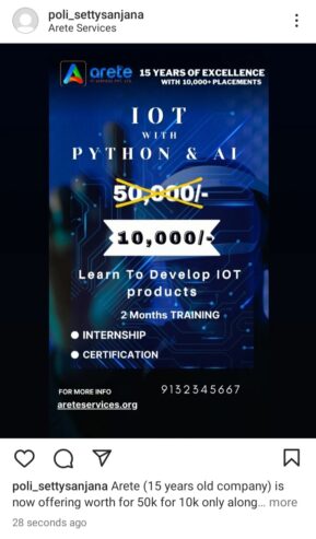 Iot with python and AI training and placement assistance in hyderabad