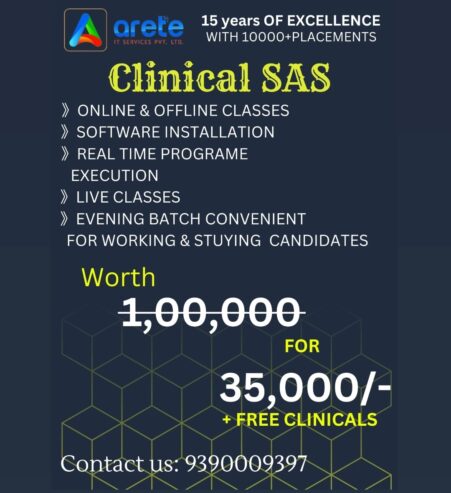 Pharmacovigilence training and placement assistance