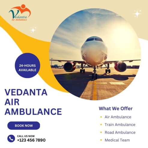 Hire Vedanta Air Ambulance from Kolkata with Evolved Medical Assistance