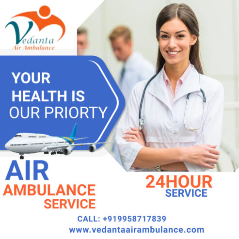 Acquire Vedanta Air Ambulance Service in Raipur for the Pressing Patient Shifting