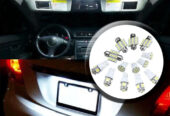 13Pcs Car Interior Parts LED Lights Kit For Dome License Plate Lamp Bulb White