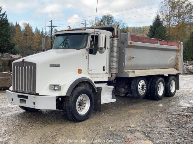 2007 Kenworth T800 22 Yard Tri Axle Dump Truck Cummins M/T bidadoo -Repair