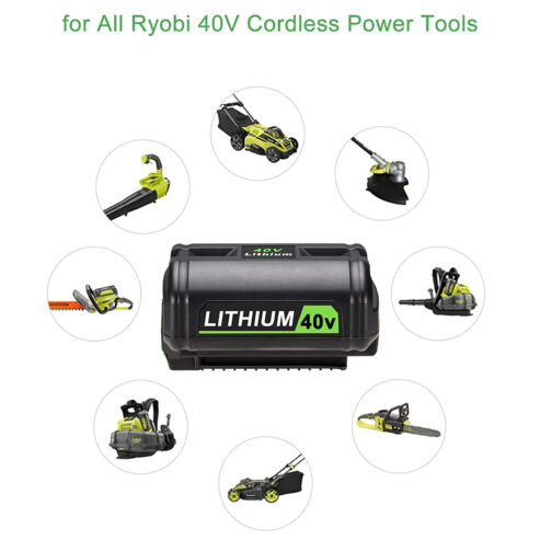 40V 6.0Ah Battery for Ryobi 40 Volt Lithium OP4050 OP40602 OP40261 OP4060 OP4030