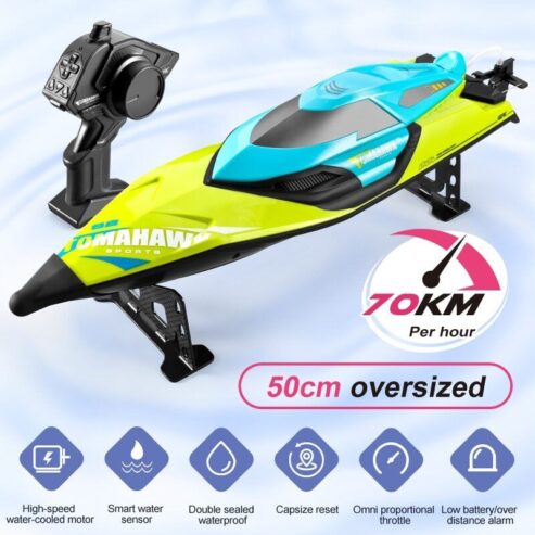 4DRC S2 RC Boat 70 KM/H Professional High Speed Racing Speedboat Endurance Toy