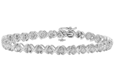AGS-Certified-1ct-tw-REAL-Diamond-Tennis-Bracelet-in-10K-White-Gold-7-inch-cipads-freeads