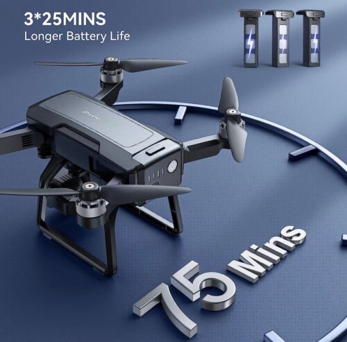 Bwine F7 GPS Drone with Camera 4K Night Vision 3-AIX Gimbal, 2Mile Range 75Min