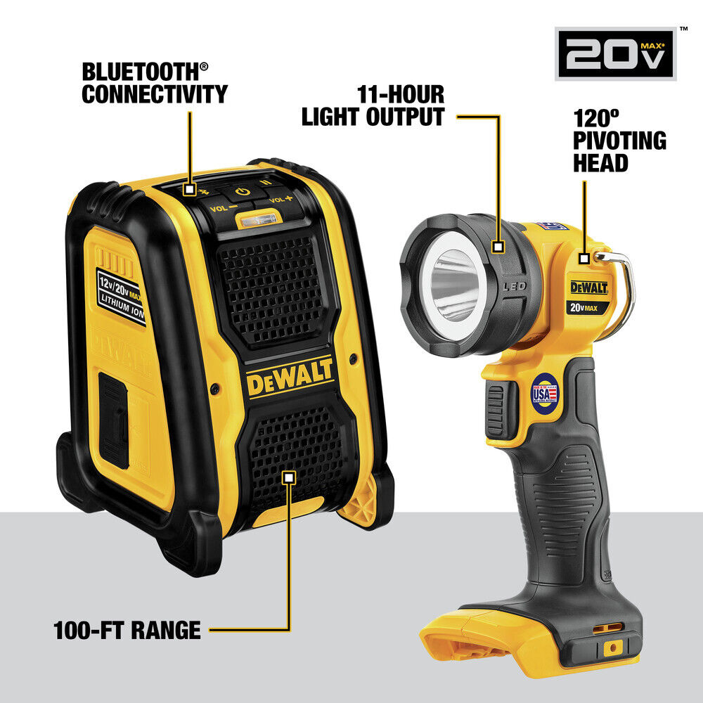 DEWALT DCK1020D2 10-Tool Combo Kit – 20V MAX w/ (2) 2Ah Batteries New