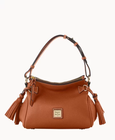 Dooney & Bourke Pebble Grain Tassel Shoulder Bag