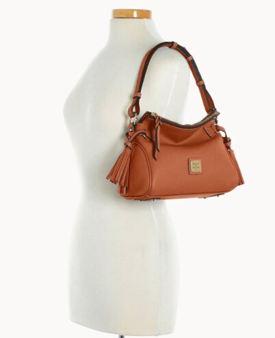 Dooney & Bourke Pebble Grain Tassel Shoulder Bag