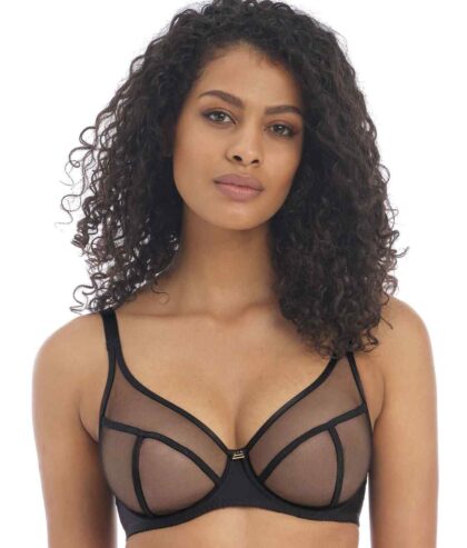 FREYA Noir Snapshot Sheer Underwire Bra, US 30G, UK 30F, NWOT