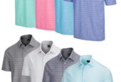 Greg Norman Men’s Freedom Micro Pique Stripe Polo Golf Shirt G7S21K481 -New 2022