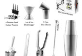 JoyTable JT-BS-16 Cocktail Kit – Silver (16 Piece)