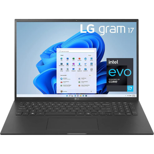 LG gram 17″ Ultra-Slim Laptop, Intel i7-1195G7, 16GB/1TB SSD, Black