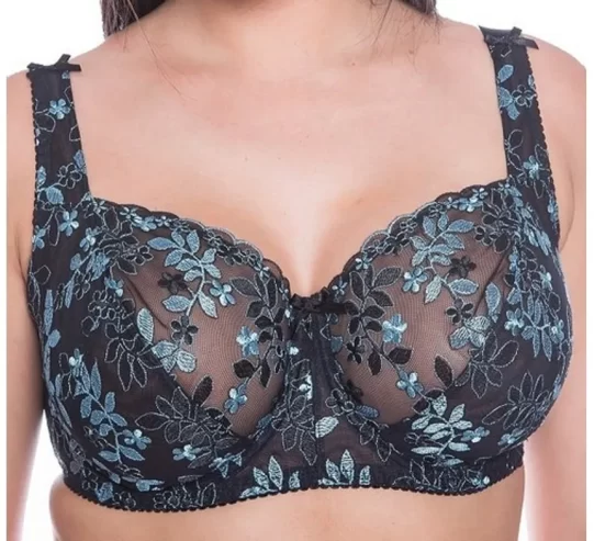 Ladies Full Cup Underwired Bra Plus Size Firm Hold Lace Large Non Padded Uk New