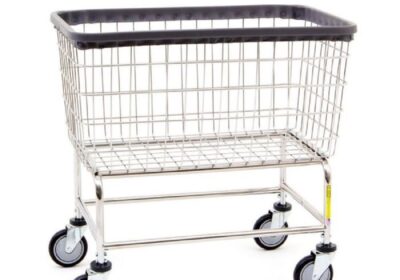 Large-Capacity-Rolling-Laundry-Cart-Chrome-Basket-on-Wheels-RB-Wire-200F-cipads-freeads-3