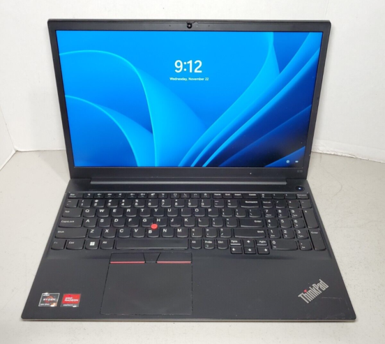 Lenovo E15 15.6″ Laptop Ryzen 5 5500U 2.1GHz 16GB RAM 256GB SSD Win11 #69