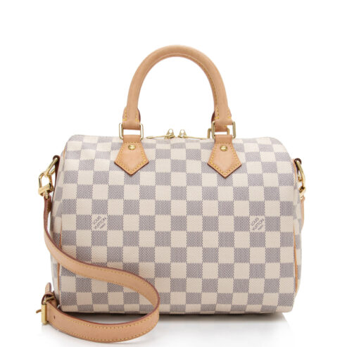 Louis Vuitton Damier Azur Speedy Bandouliere 25 Satchel