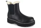 PORTLAND by Portland Boot Company Women’s Faux Fur Trim Chelsea Boot