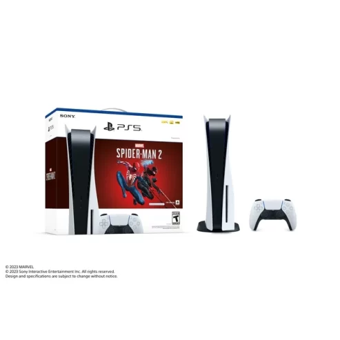 PlayStation 5 Disc Console – Marvel’s Spider-Man 2 Bundle