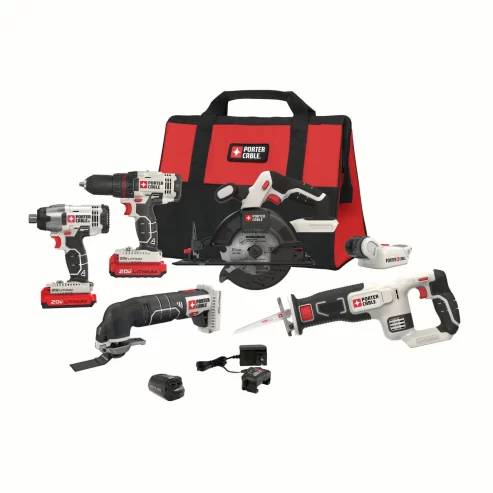 Porter-Cable PCCK617L6 20V MAX Cordless Lithium-Ion 6-Tool Combo Kit