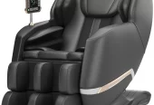 Real Relax Full Body Zero Gravity Shiatsu Recliner Electric Massage Chair, Black