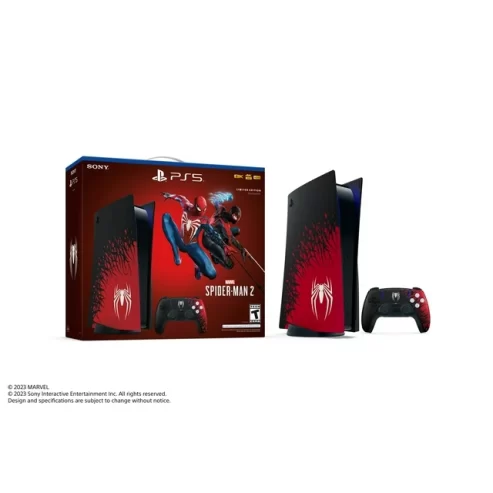 TEC Sony PlayStation_PS5 Gaming Console(Disc Version) with Marvel’s Spider-Man 2 Limited Edition Bundle