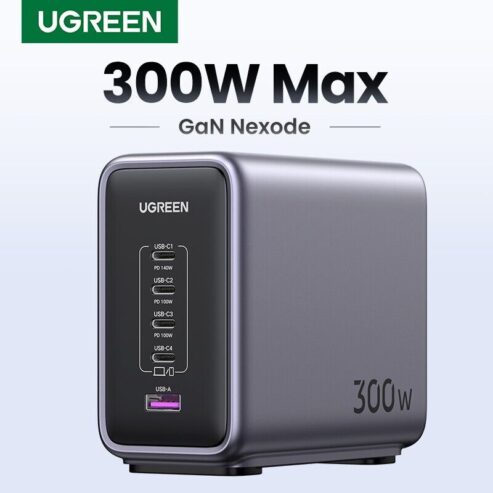 UGREEN 300W GaN Nexode Desktop Charger PD3.1 Fast Charge For MacBook Samsung S23