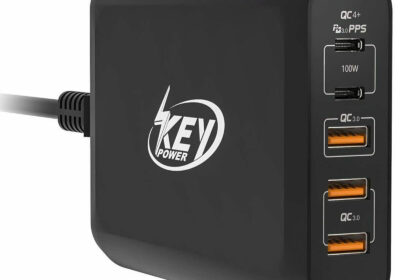 USB-C-Charger-Keypower-100W-5-Port-Power-Delivery-Quick-Charger-Station-cipads-freeads