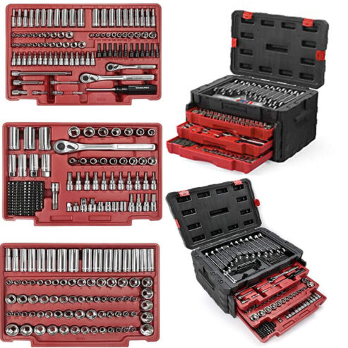 WORKPRO 450-Piece Mechanics Tool Set Professional Tool Kit Heavy Duty Case Box