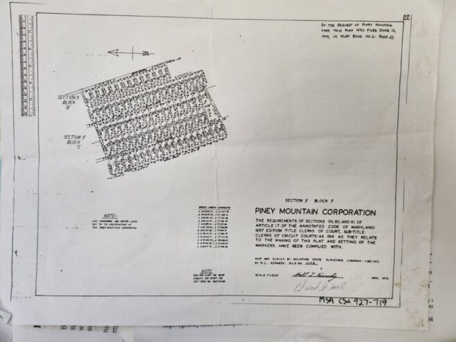 Youghiogheny Mountain Resort Garret Maryland .37 acre plot Black Oak road Lot 8 $1,999.00