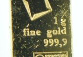 1 Gram Fine Gold Bar – Assayed .9999 Pure Fine Bullion – Random Mint/Make