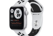 Apple Watch Nike SE 40mm GPS Cell Silver Alum Platinum/Black Band MYYR2LL/A