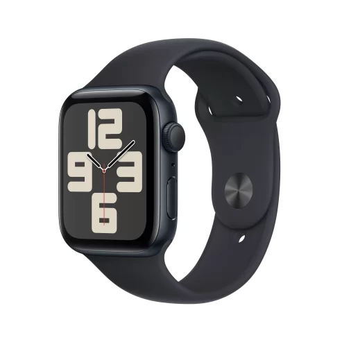 Apple Watch SE (2023) GPS 44mm Midnight Aluminum Case with Midnight Sport Band – M/L