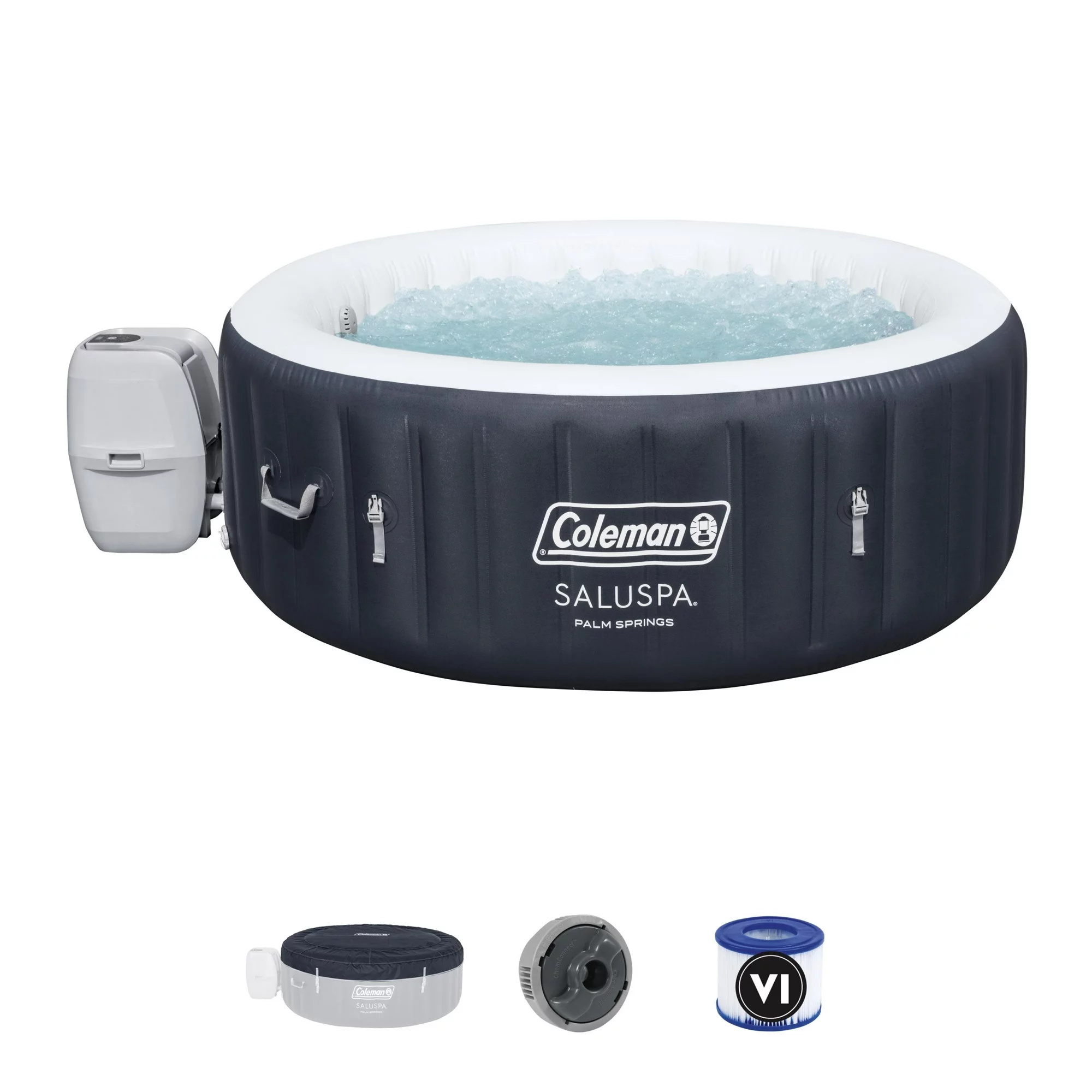 Coleman Palm Springs AirJet Inflatable Hot Tub Spa 4-6 person