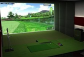 Commercial 3D Golf Simulator Single Screen High-Precision IR Sensors SEE VIDEO, $41,500.00