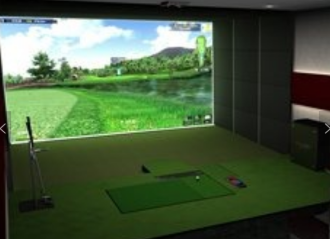 Commercial 3D Golf Simulator Single Screen High-Precision IR Sensors SEE VIDEO, $41,500.00