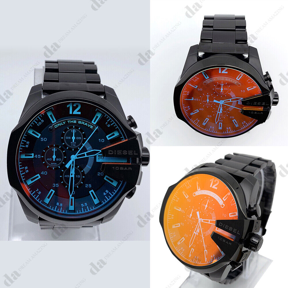 Diesel DZ4318 Mega Chief Chronograph Dial Black Stainless Steel Men’s Watch