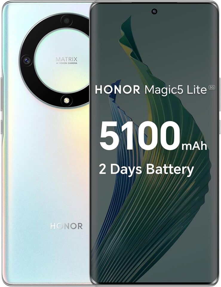 Honor Magic5 Lite 5G 256GB 8GB RAM GSM Unlocked International Version (New)