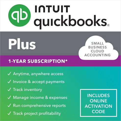 Intuit Quickbooks Online Plus 2024 1-Year Subscription