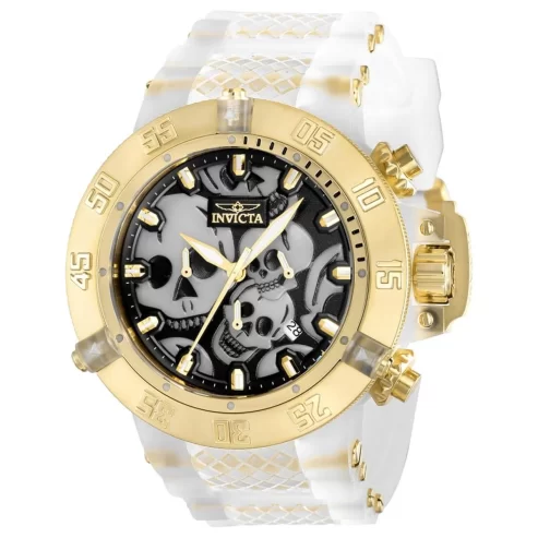 Invicta 37328 Men’s Subaqua White and Black Dial Strap Watch