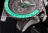 Invicta AVIATOR MULTI FUNCTION Black Green Dial NAUTICAL COMBAT Watch