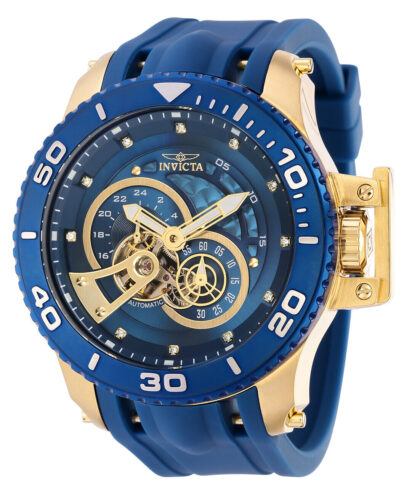 Invicta Men’s IN-36113 50mm Blue Dial Automatic Watch