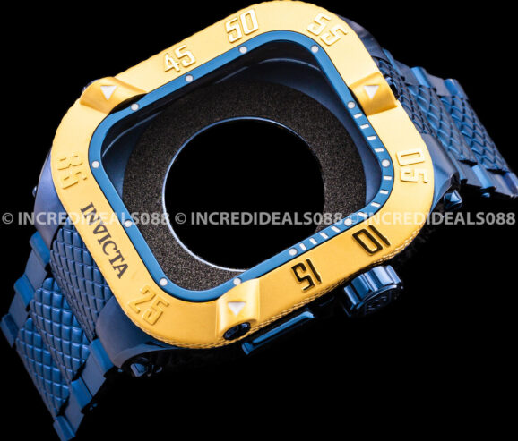 Invicta Mens SMART CHASSIS SUBAQUA III GOLD BLUE Label for 50mm APPLE Watch