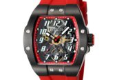 Invicta Men’s Watch JM Correa Automatic Semi Skeleton Dial Silicone Strap 44649