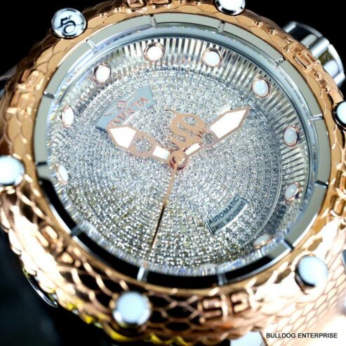 Invicta Subaqua Noma VI 1.8CT Diamond Swiss Automatic 2 Tone Rose Gold Watch New