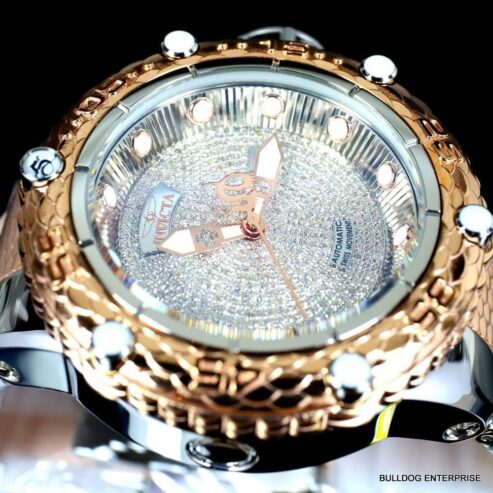 Invicta Subaqua Noma VI 1.8CT Diamond Swiss Automatic 2 Tone Rose Gold Watch New